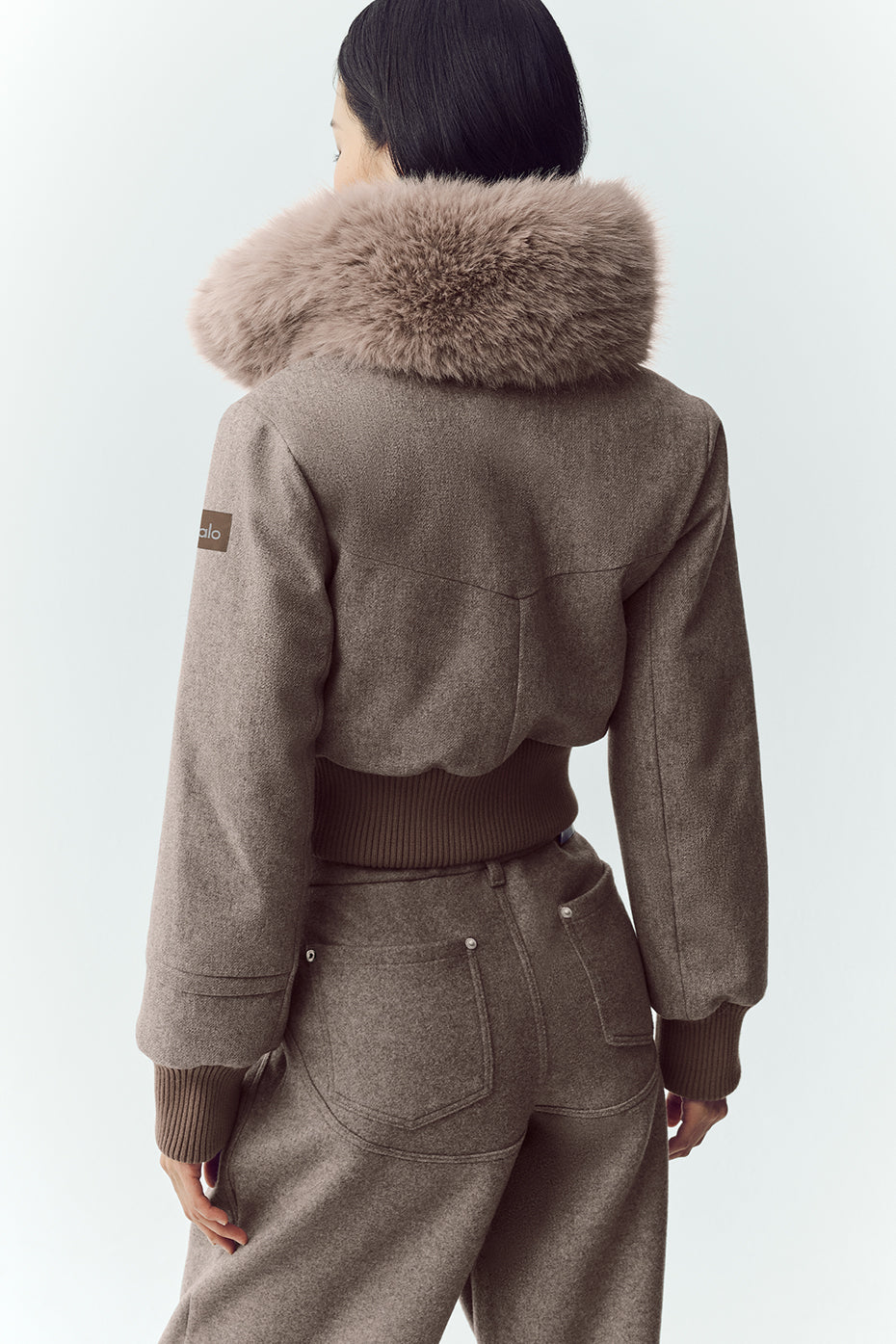 Wool Blend Bunny Slope Jacket - Alpine Cocoa Heather