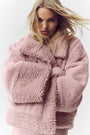 Sherpa Fireside Bomber - Pink Champagne