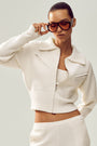 Cashmere Radiate Jacket - Ivory