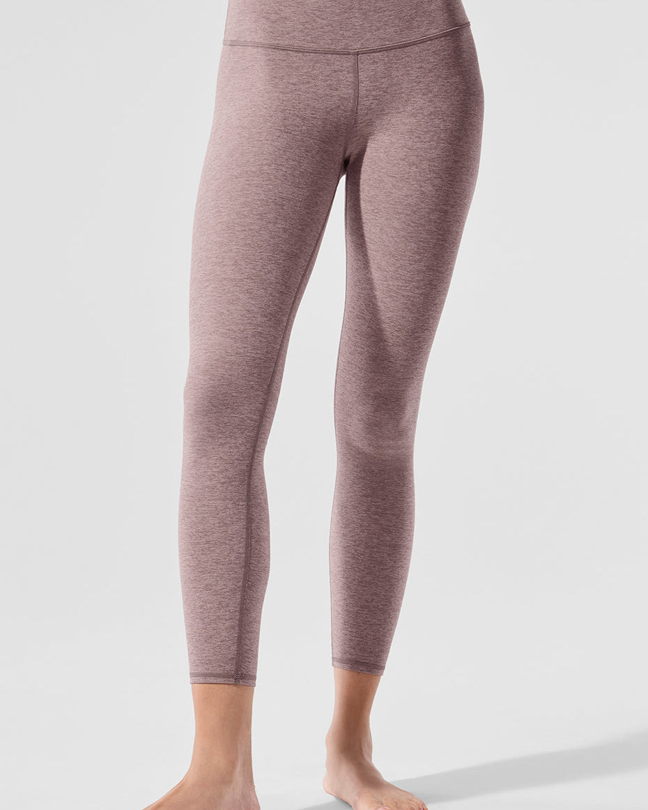 Alosoft High-Waist 7/8 Highlight Legging - Dark Pink Quartz Heather
