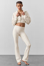 Airbrush High-Waist Bootcut Legging - Ivory