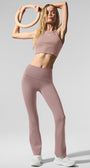 Airbrush High-Waist 7/8 Bootcut Legging - Taupe