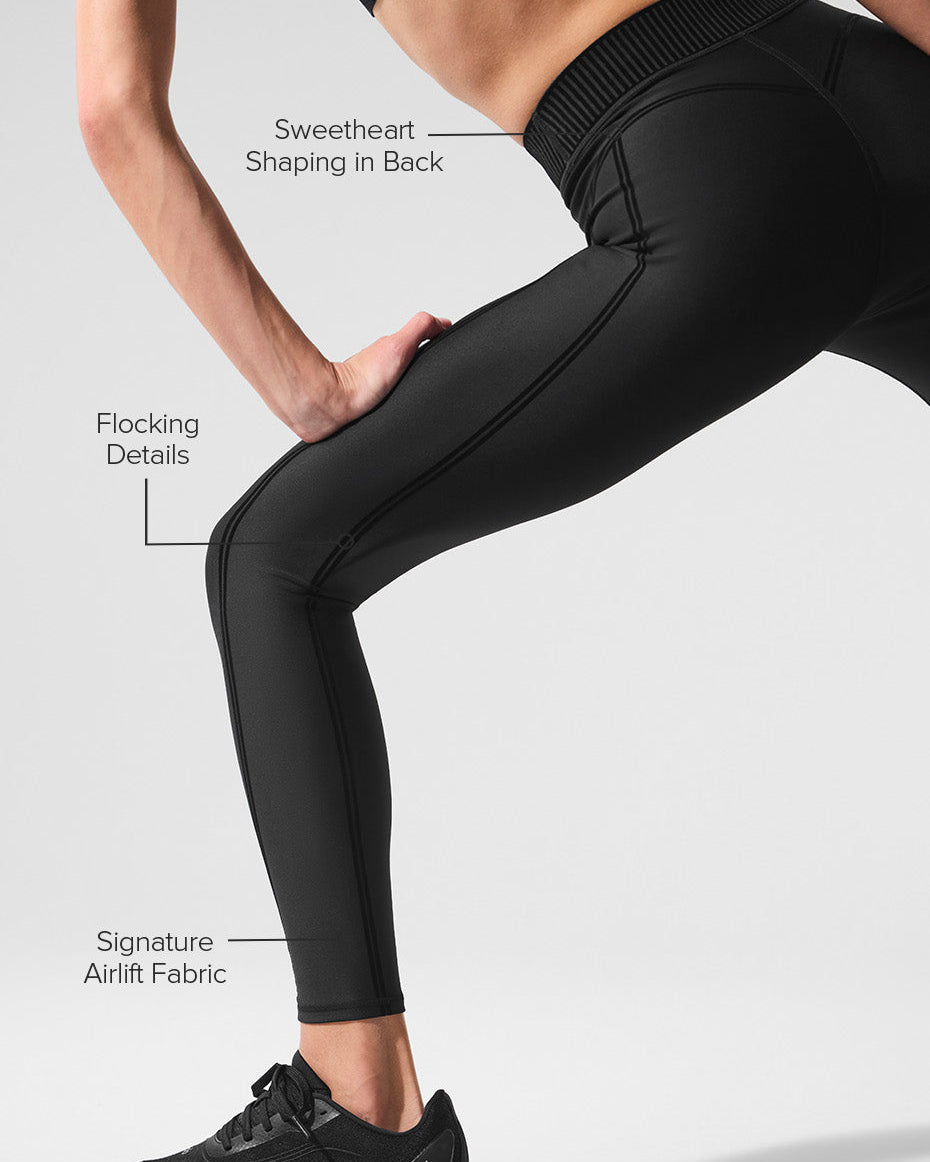 Airlift High-Waist 7/8 Line Up Legging - Black