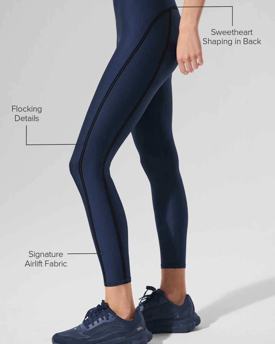 Airlift High-Waist 7/8 Line Up Legging - Navy