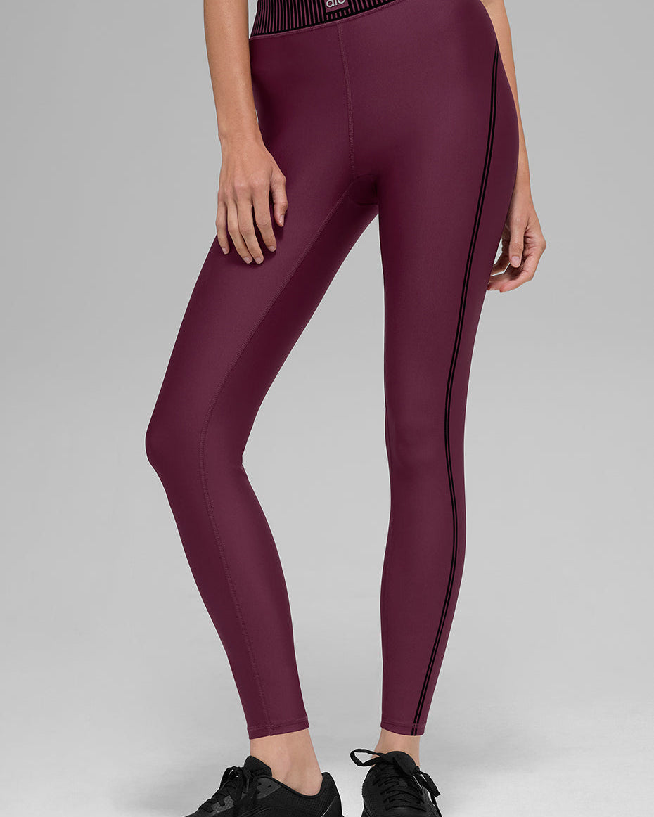 Airlift High-Waist 7/8 Line Up Legging - Burgundy