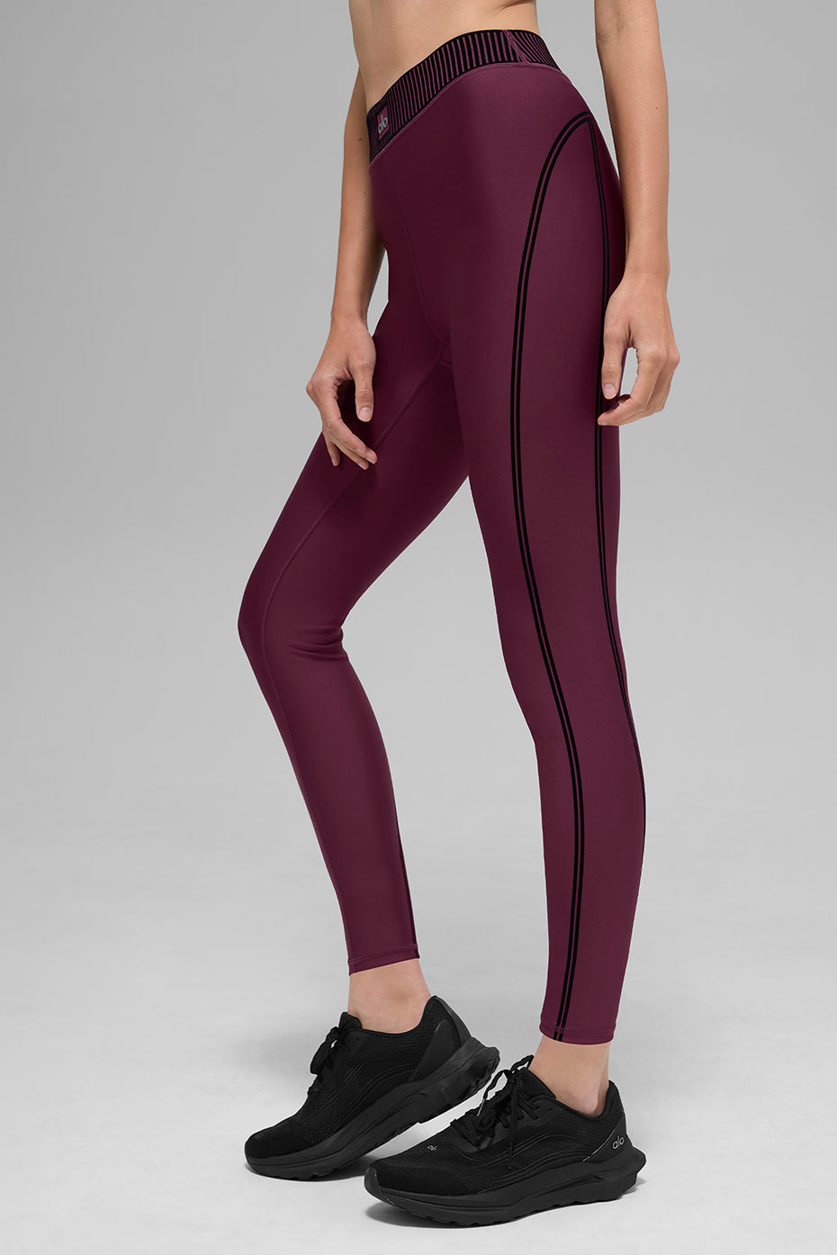 Airlift High-Waist 7/8 Line Up Legging - Burgundy