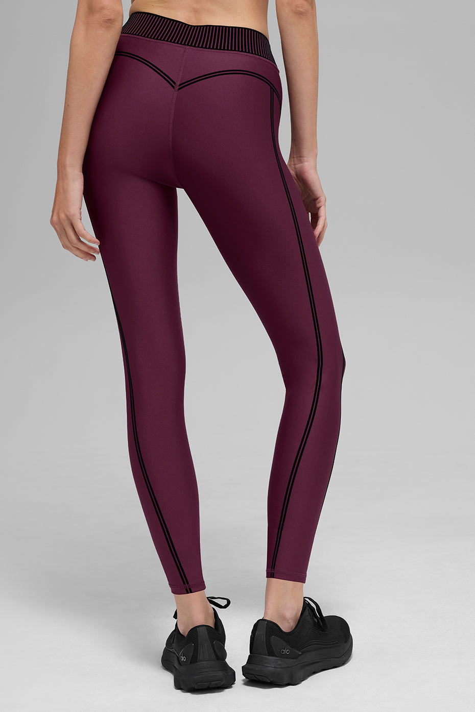 Airlift High-Waist 7/8 Line Up Legging - Burgundy