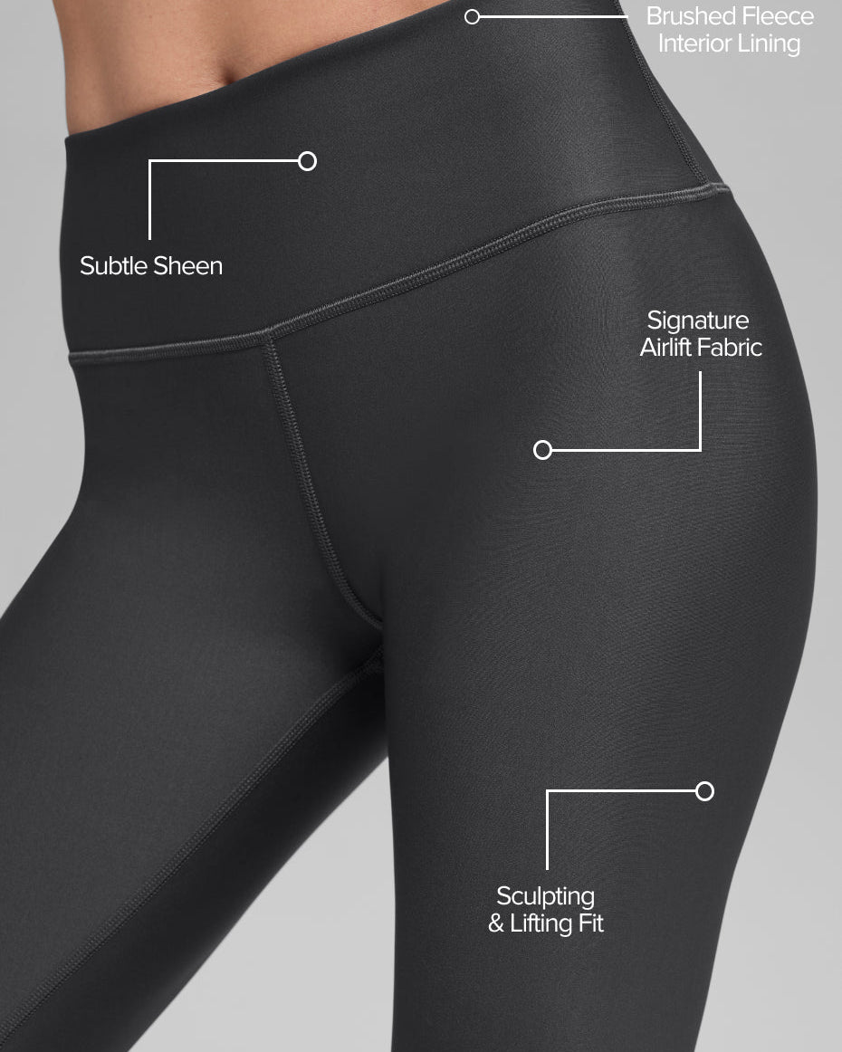 Airlift Winter Warm High-Waist Legging - Anthracite