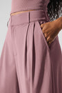 High-Waist Dreamscape Trouser (Long) - Smoky Quartz