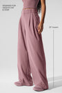 High-Waist Dreamscape Trouser (Long) - Smoky Quartz