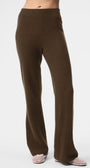 Cashmere High-Waist Plush Waffle Pant - Espresso