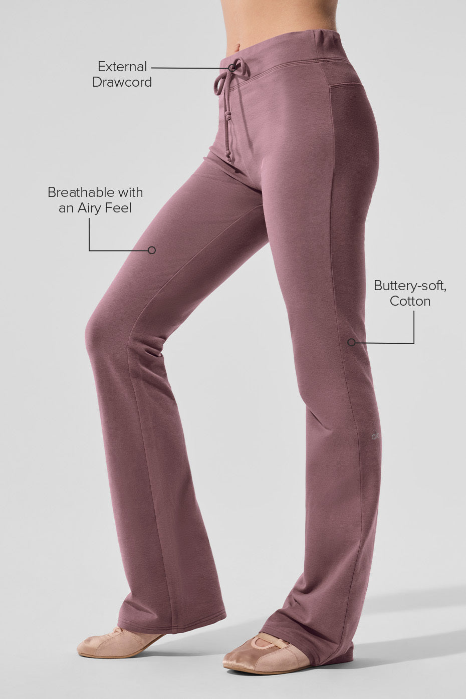 Sway Bootcut Sweatpant - Smoky Quartz