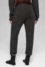 Cable Knit Winter Bliss Pant - Dark Heather Grey