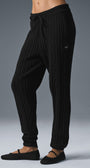 Cable Knit Winter Bliss Pant - Black