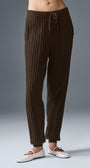 Cable Knit Winter Bliss Pant - Espresso