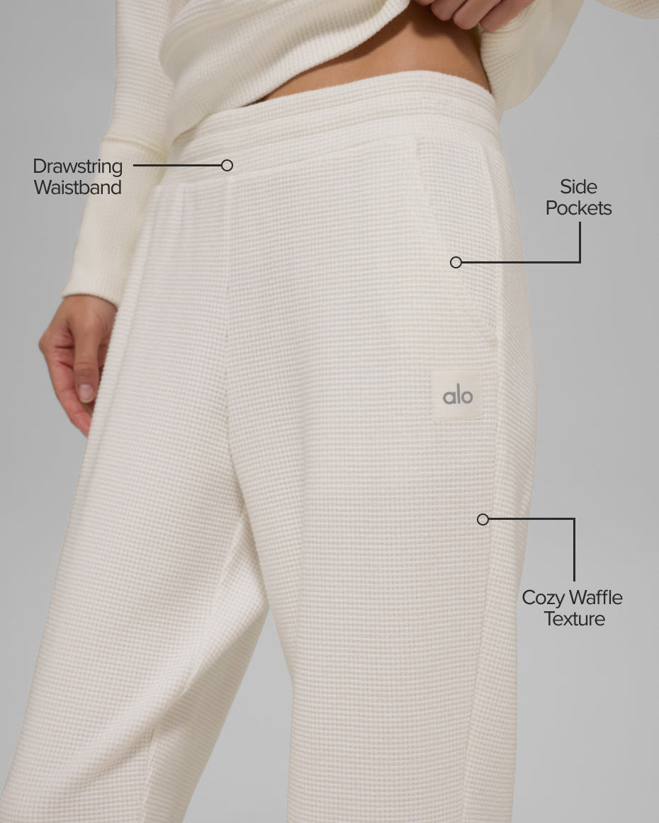 Waffle Weekend Escape Jogger - Ivory
