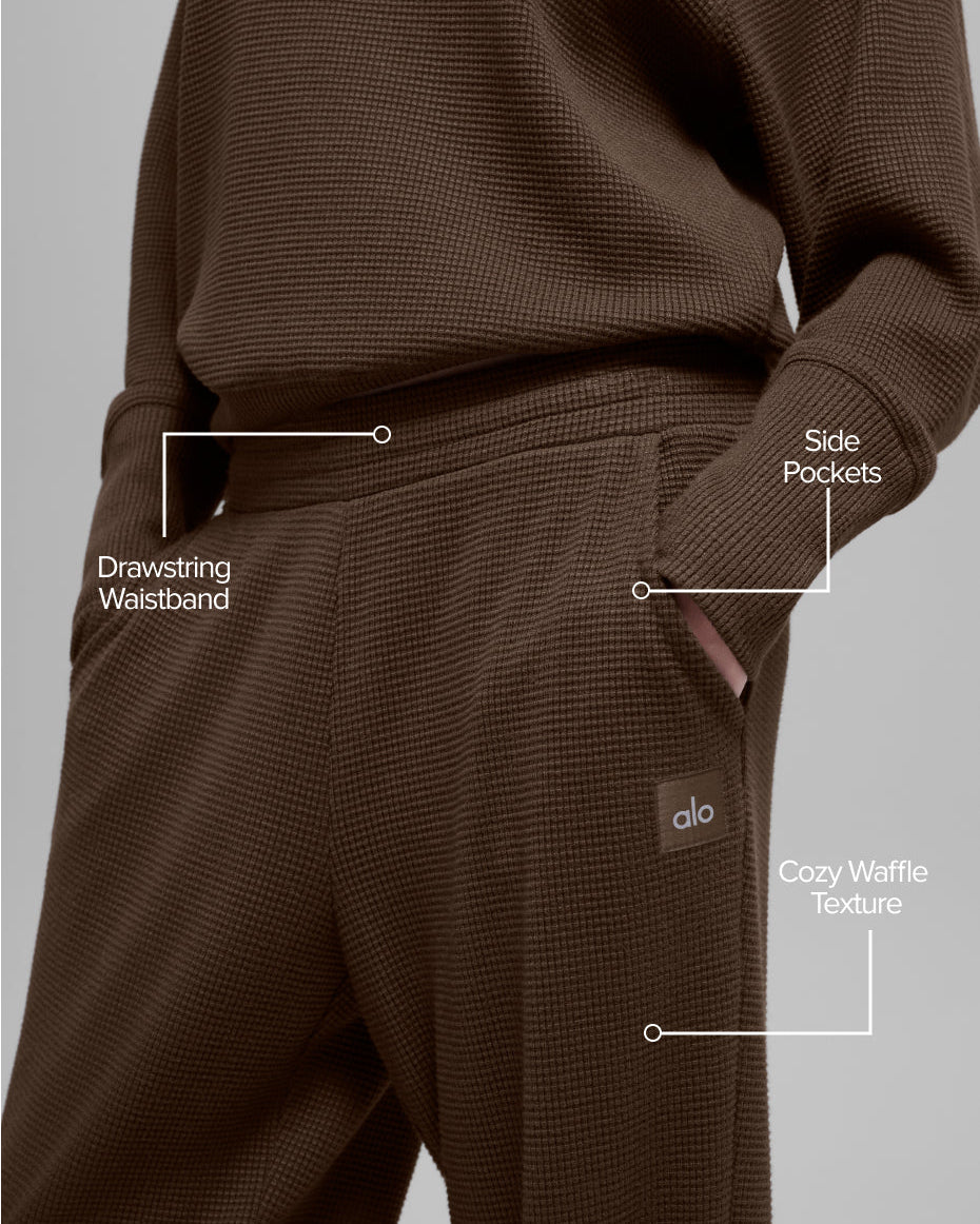 Waffle Weekend Escape Jogger - Espresso