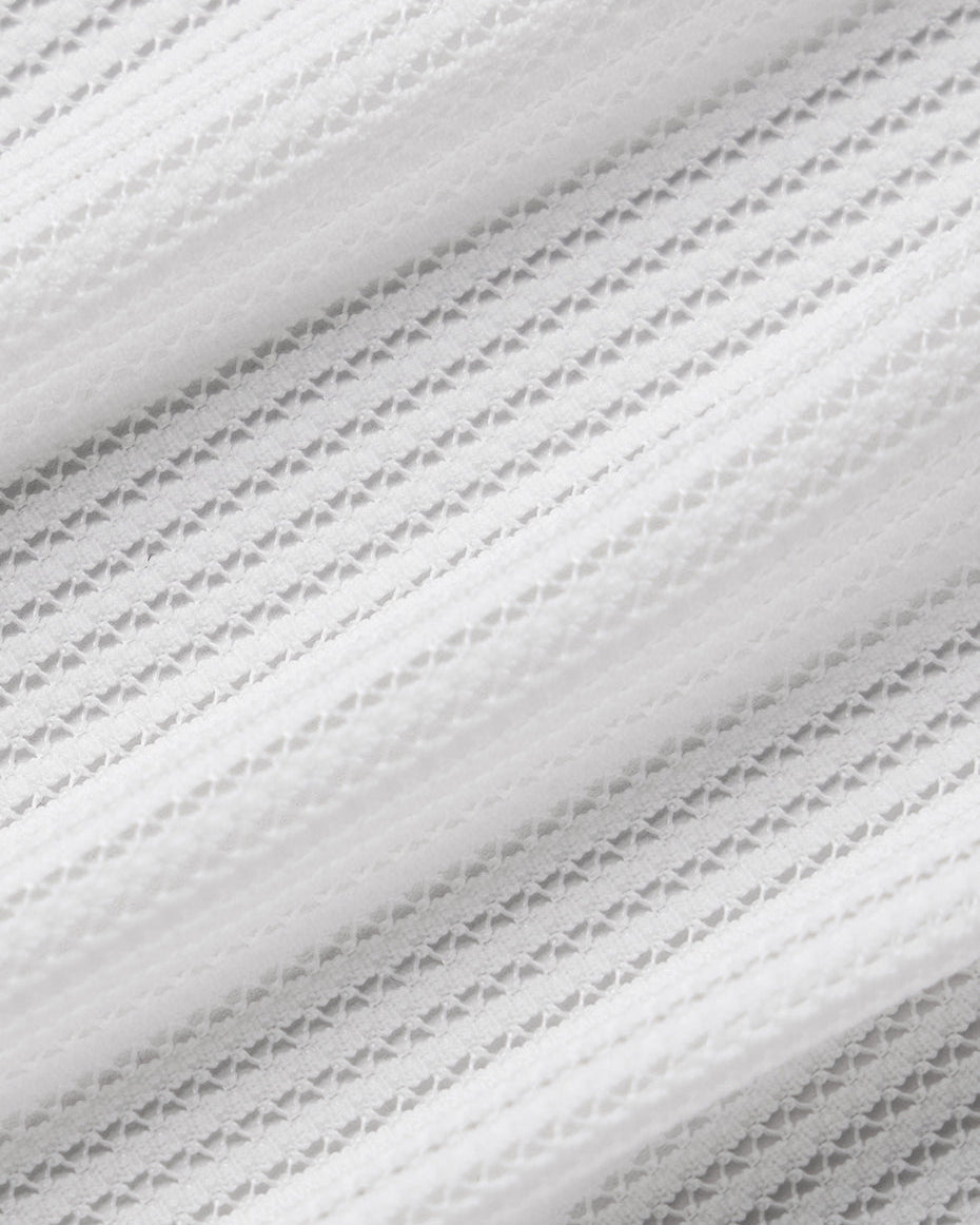 Striped Mesh Tropical Nights Flare Pant - Ivory