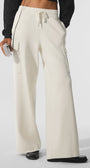 Scholar Knit High-Waist Cargo Pant - Ivory