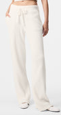 Snuggle Up Sweater High-Waist Wide Leg Pant - Ivory