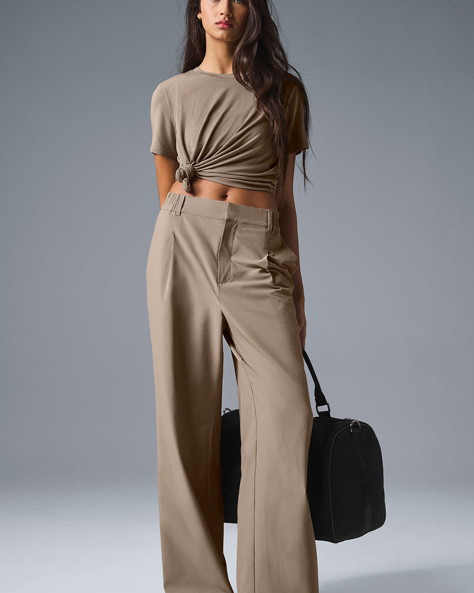 High-Waist Pursuit Trouser (Regular) - Gravel