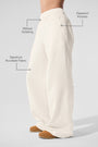 Serenity Wide Leg Sweatpant - Ivory