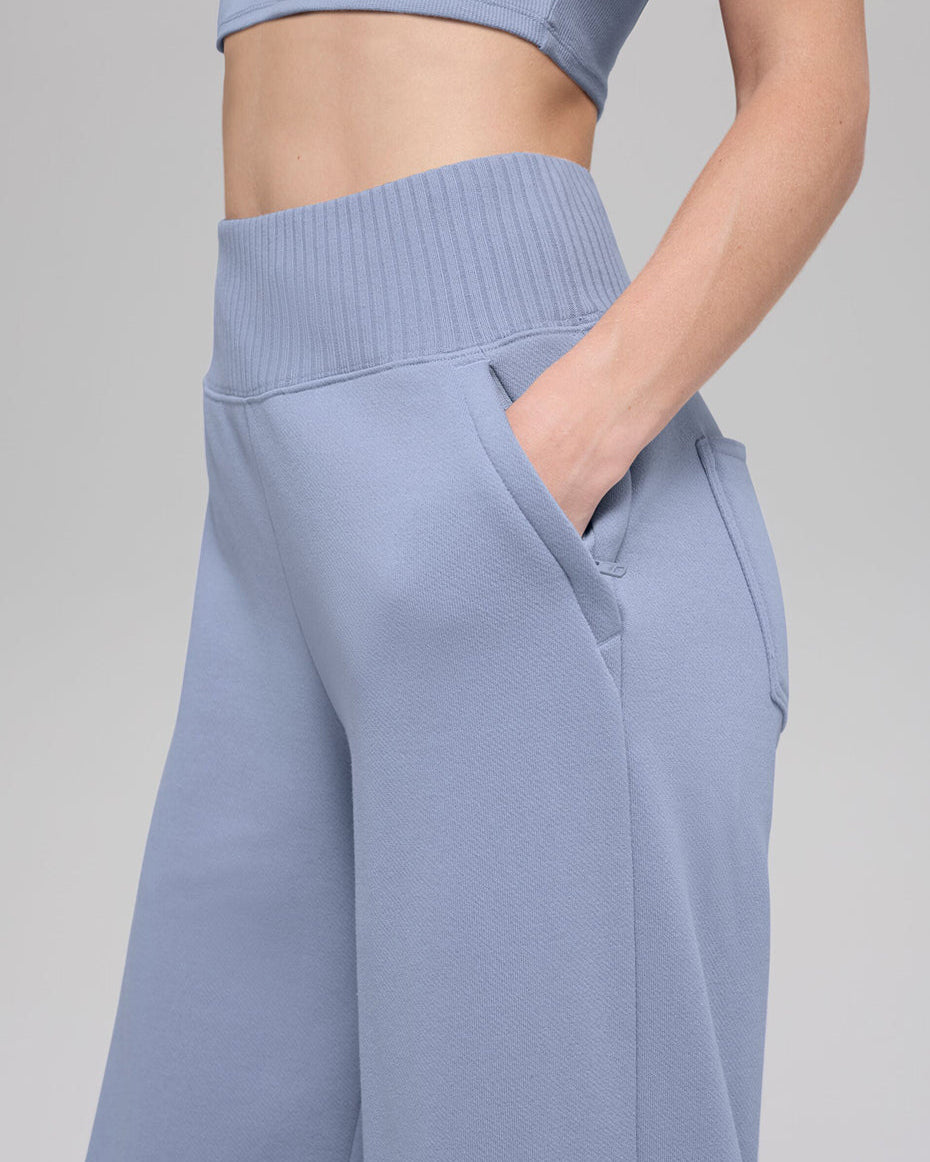 Serenity Wide Leg Sweatpant - Winter Frost