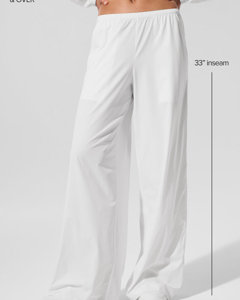 Breezy Wide Leg Pant (Long) - White