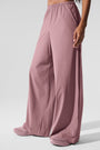 Breezy Wide Leg Pant (Long) - Smoky Quartz