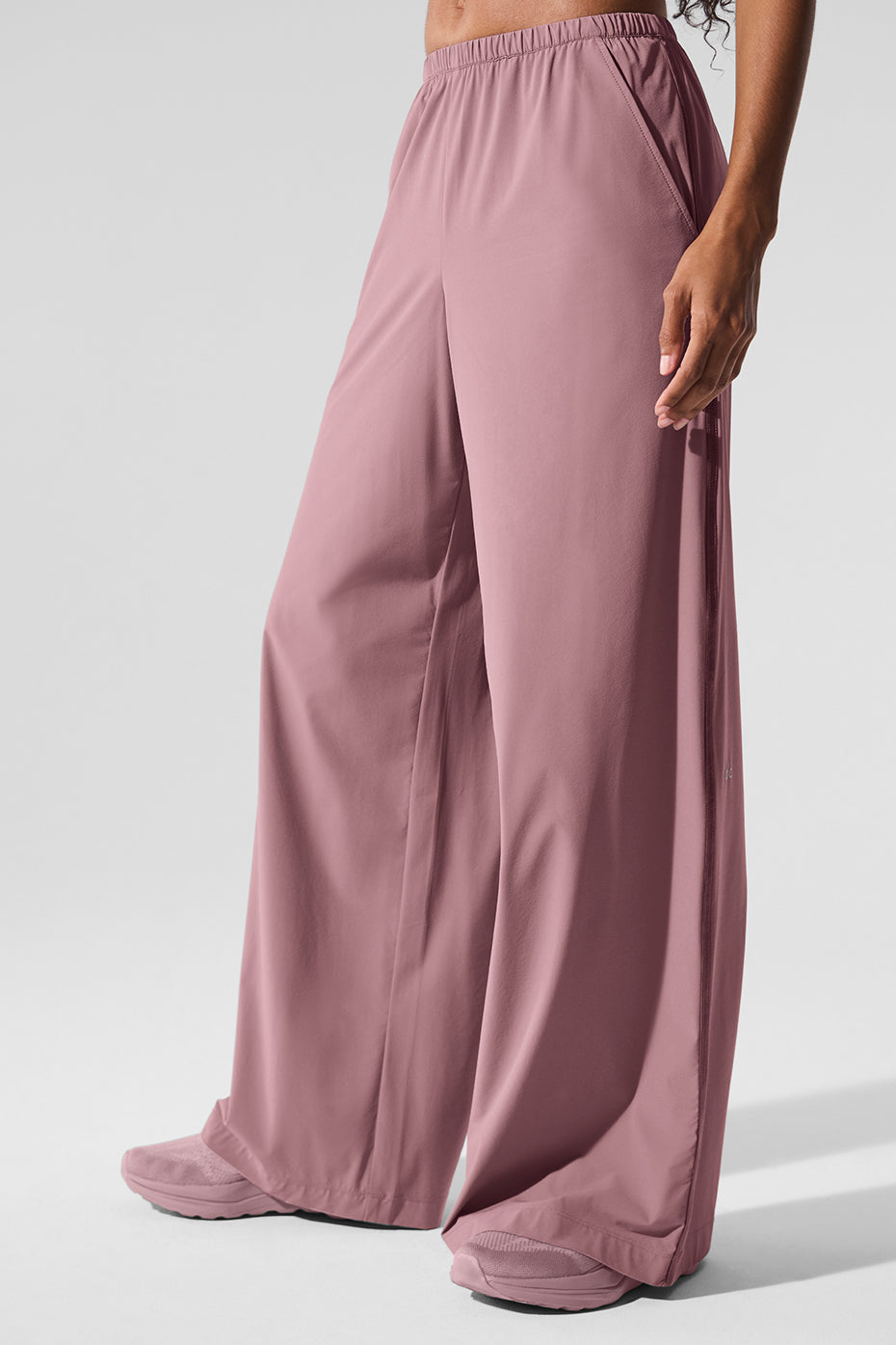 Breezy Wide Leg Pant (Long) - Smoky Quartz