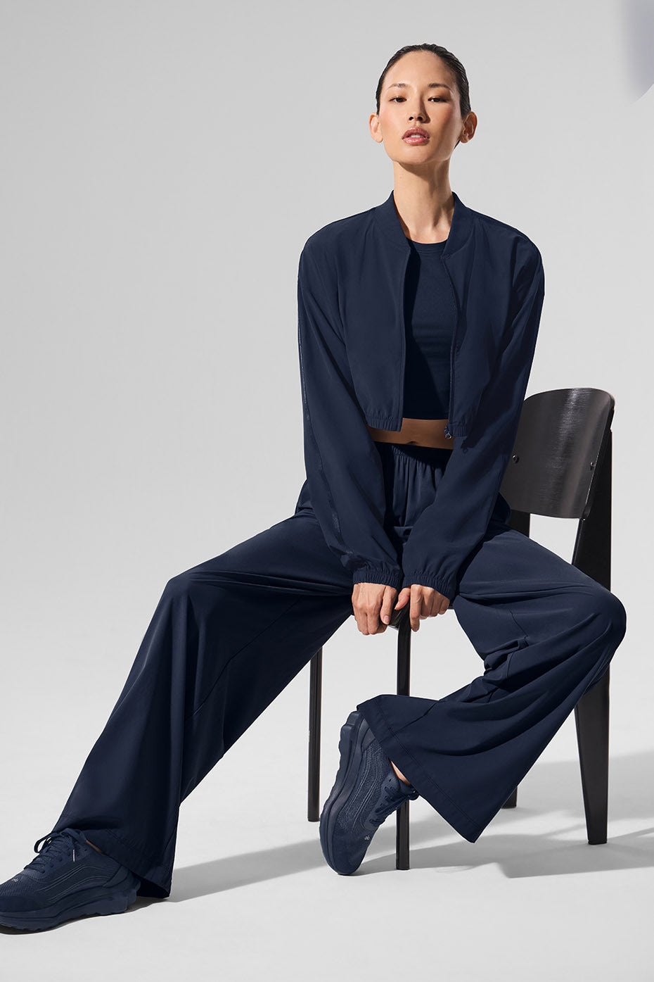 Breezy Wide Leg Pant (Long) - Navy