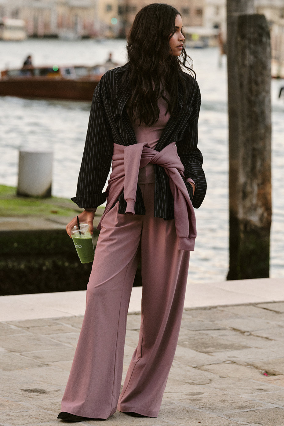 High-Waist Dreamscape Trouser (Regular) - Smoky Quartz