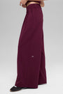 High-Waist Dreamscape Trouser (Regular) - Burgundy