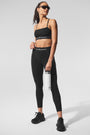 Alosoft High-Waist 7/8 Relay Legging - Black/White