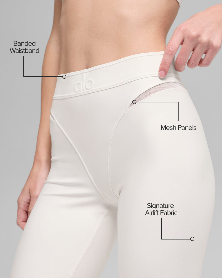 Airlift High-Waist 7/8 Rebel Legging - Ivory