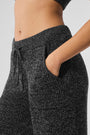Marl Sweater Pant - Black Marl
