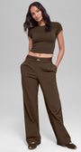 Suit Up Trouser (Long) - Espresso