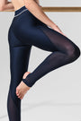 Airlift Mesh High-Waist Darling Stirrup Legging - Navy