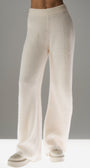 Winter Magic Cashmere Wide Leg Pant - Ivory