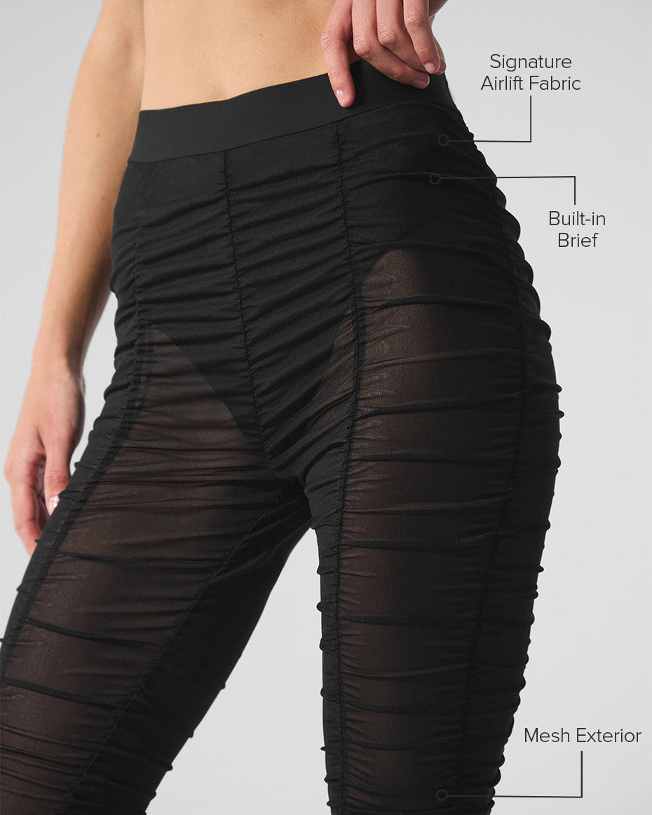 Airlift Mesh High-Waist Cherish Legging - Black