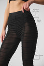 Airlift Mesh High-Waist Cherish Legging - Black