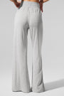 Semi-Sheer Delicate Lounge Flare Pant - Athletic Heather Grey