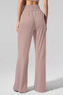 Semi-Sheer Delicate Lounge Flare Pant - Taupe