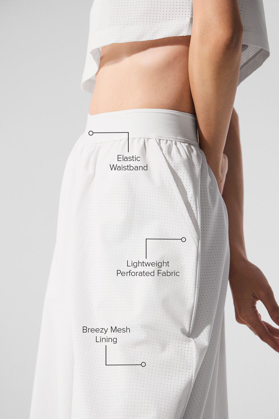 Mesh Mirage Trouser - White