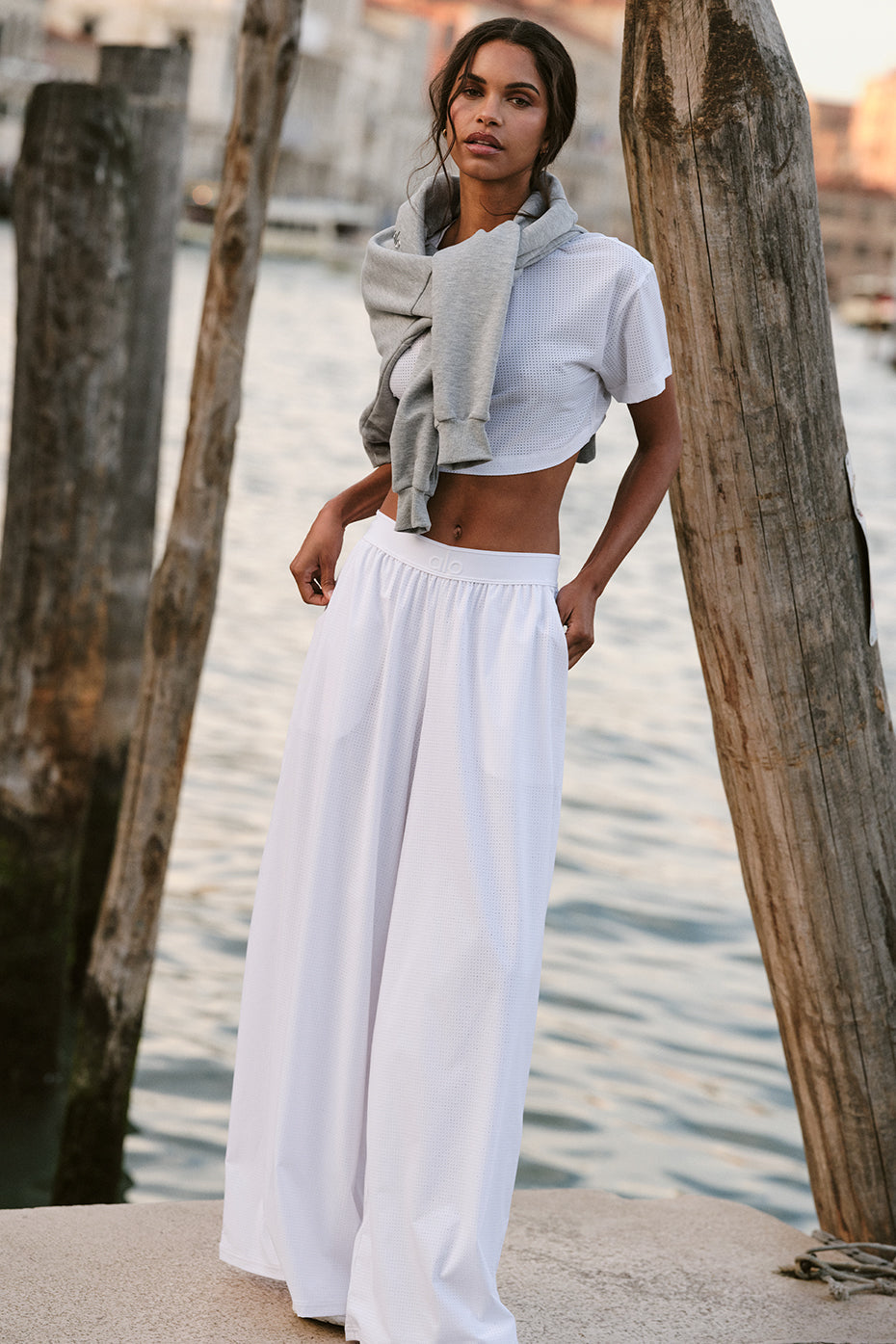 Mesh Mirage Trouser - White