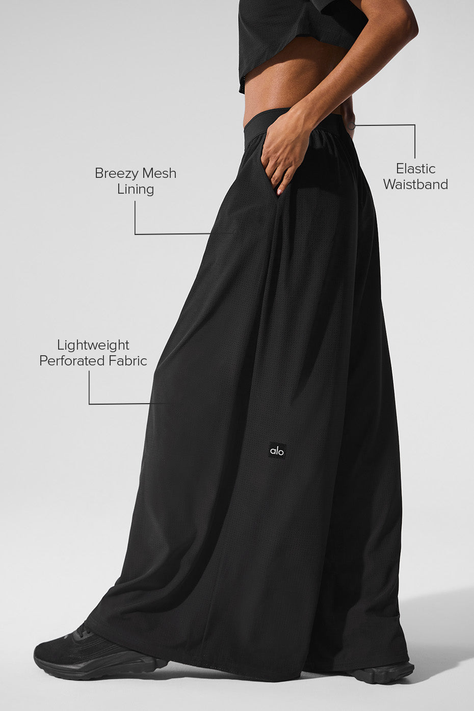 Mesh Mirage Trouser - Black