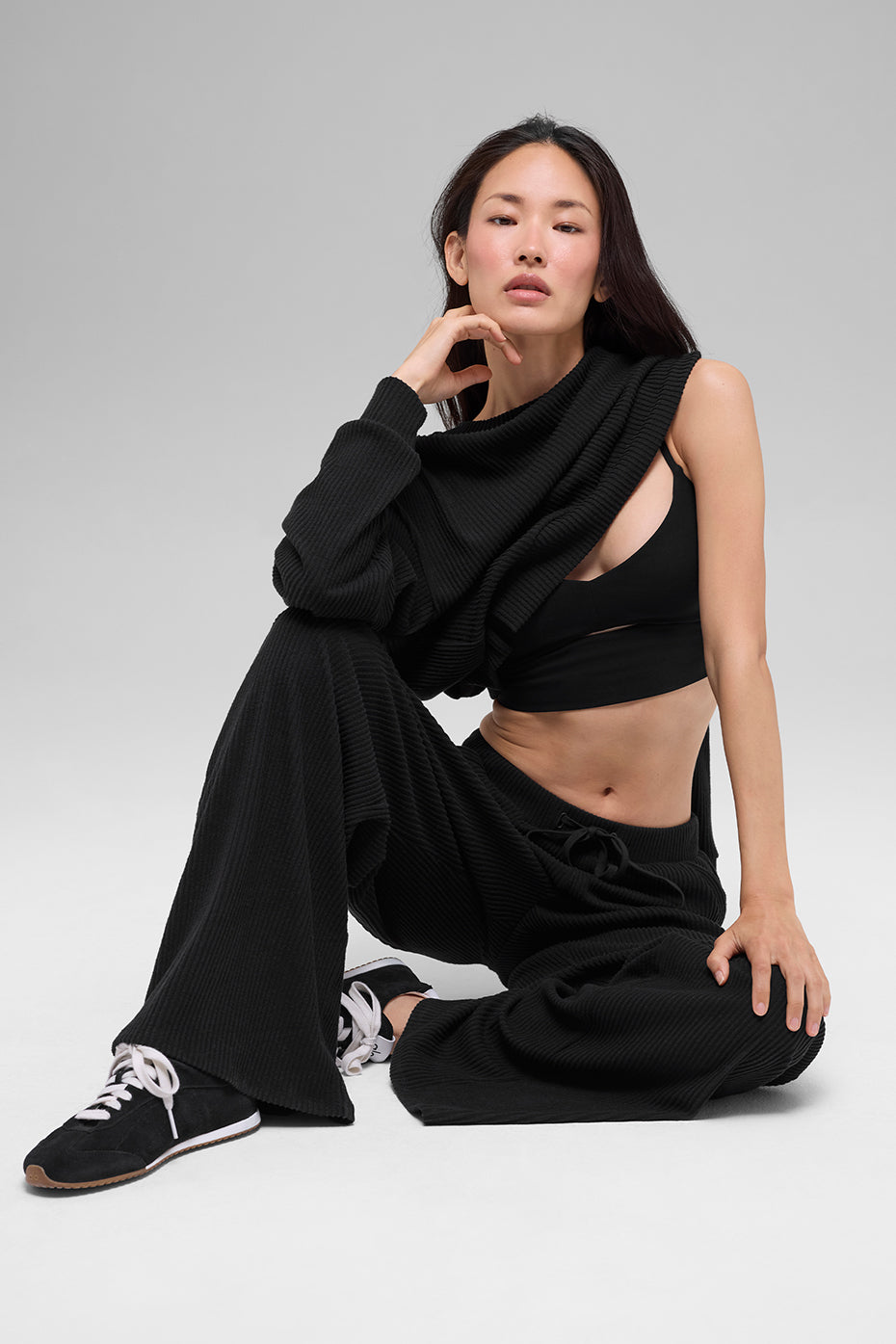 Muse Wide Leg Pant - Black