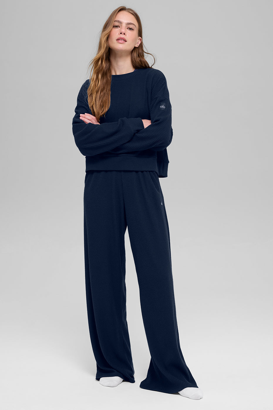 Muse Wide Leg Pant - Navy