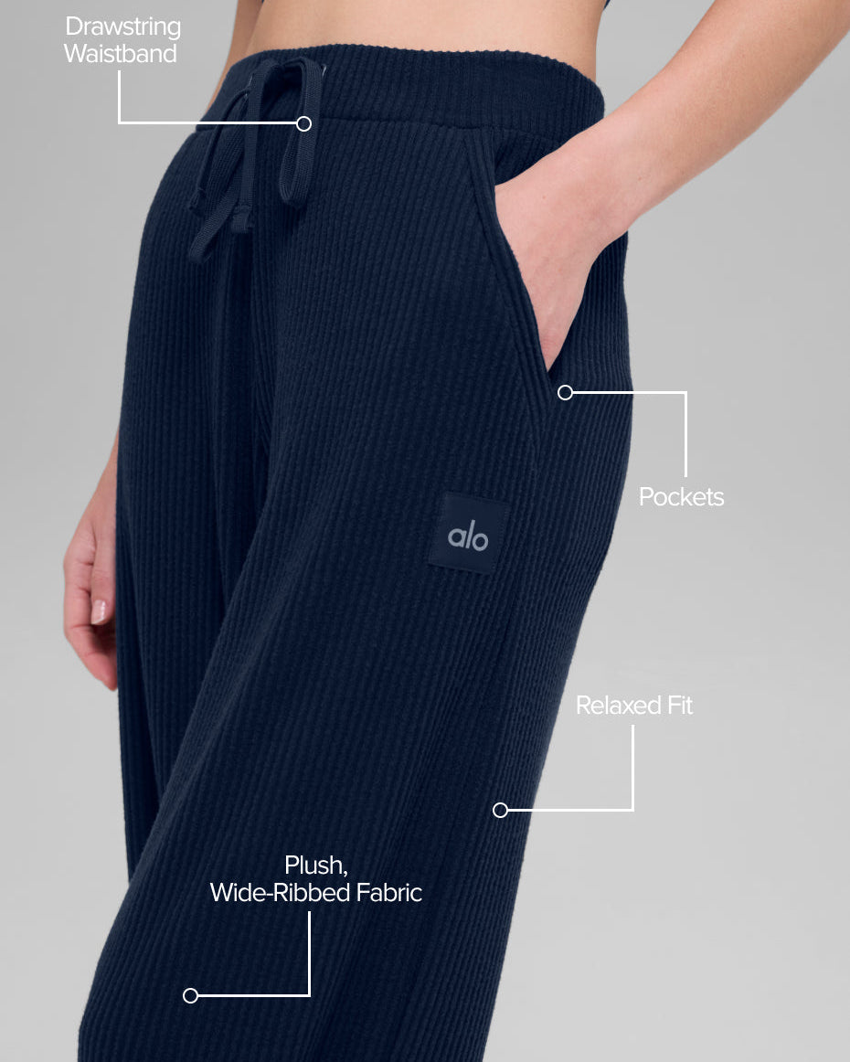 Muse Wide Leg Pant - Navy
