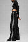 Track Star Wide Leg Pant (Regular) - Black